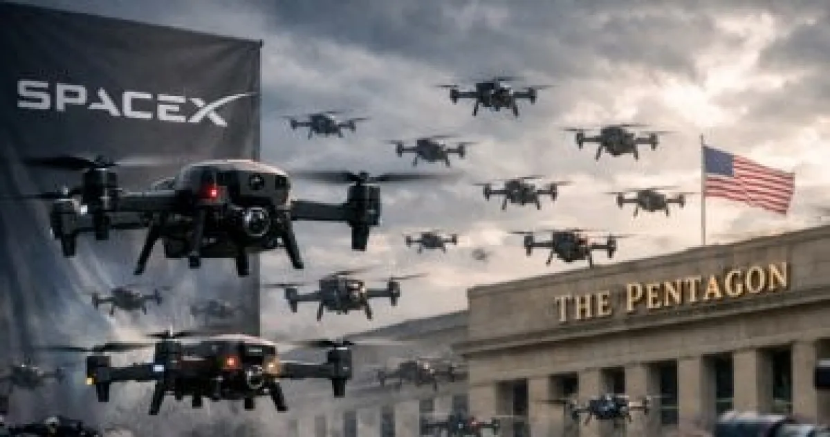 SpaceX تقتحم سباق البنتاجون السري لتطوير أسراب "درونز" ذاتية القيادة