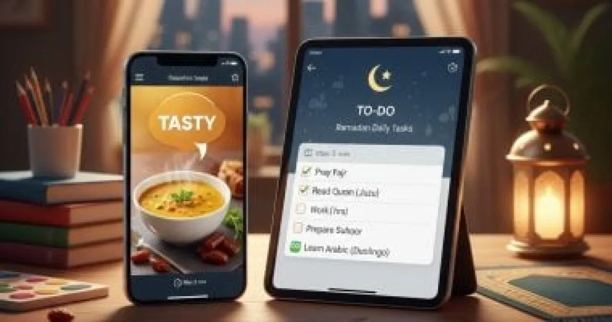 3 تطبيقات أساسية لزيادة إنتاجيتك والاستمتاع بوصفات رمضان
