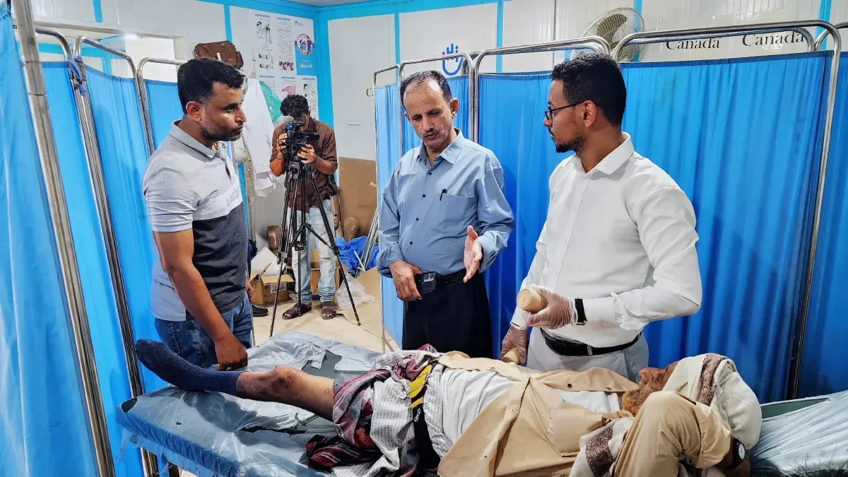 المخا: انطلاق المرحلة الثانية لتركيب الأطراف الصناعية واستعداد لافتتاح قسم عزل الحصبة